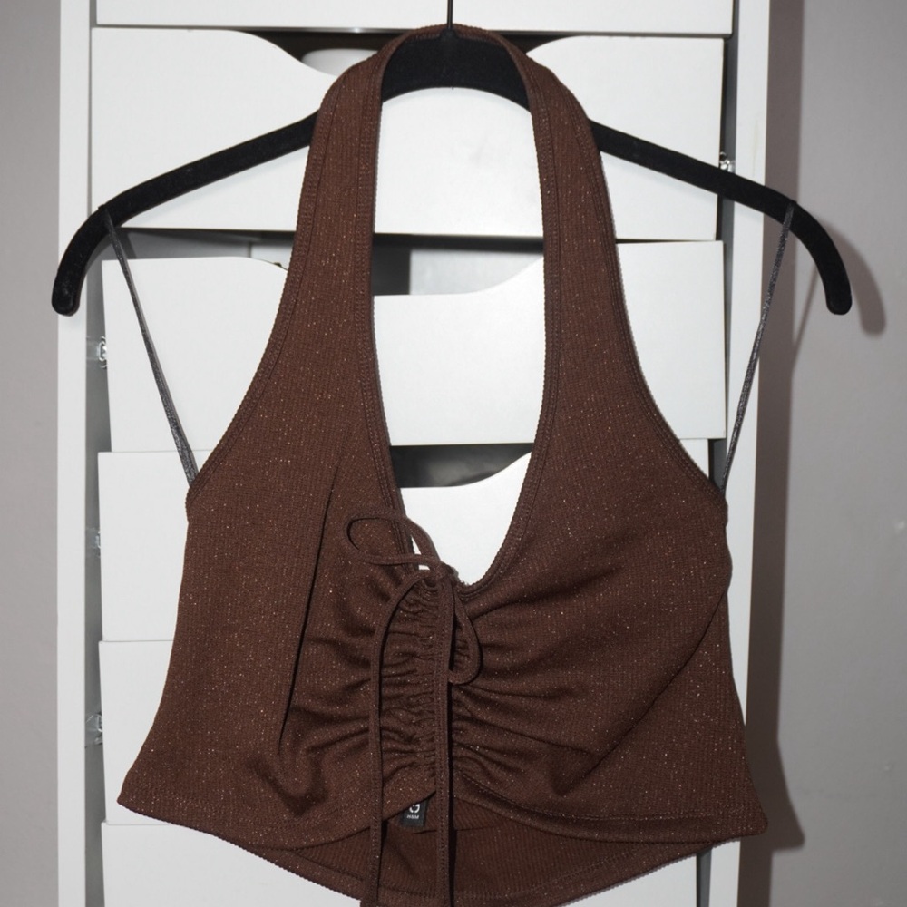 Brown Halter Top